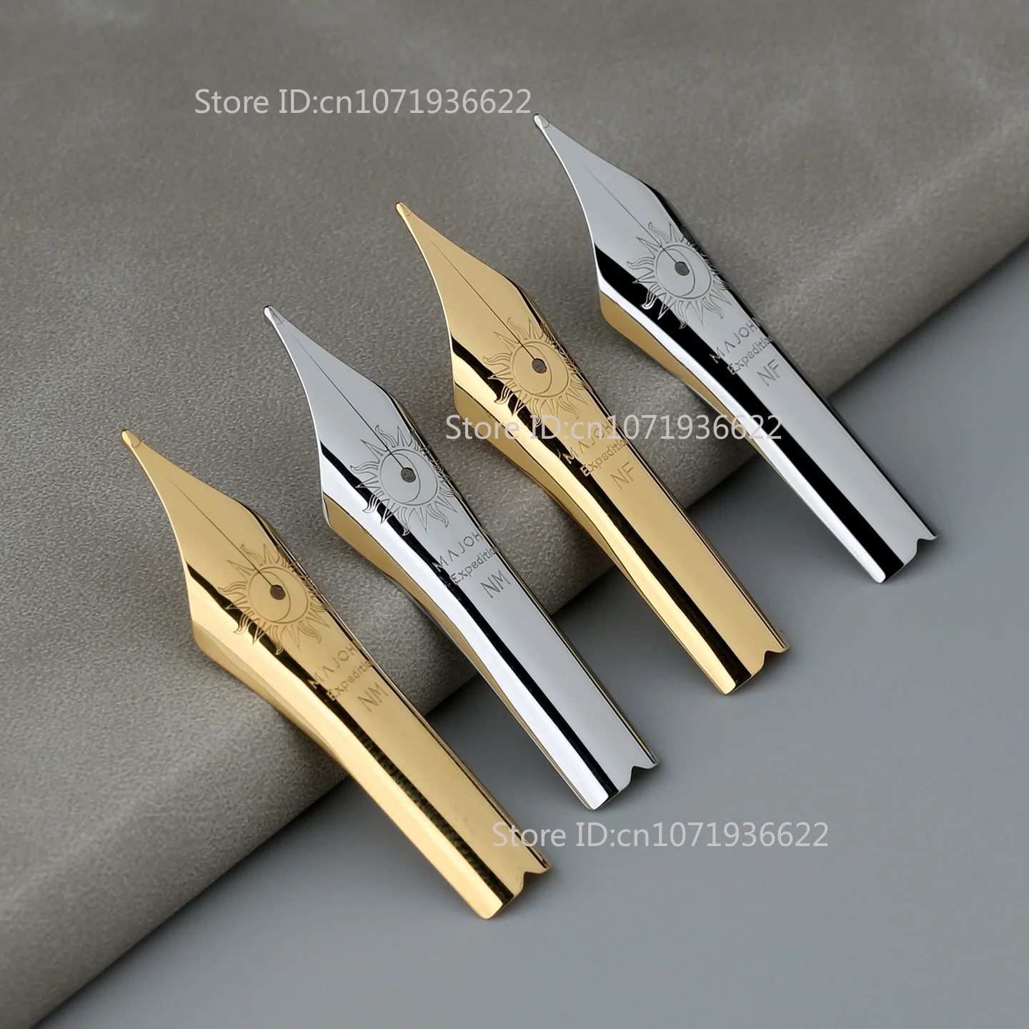 MAJOHN 8 #   Długie pióro wieczne z polerowaną ręcznie końcówką, wymienny stalok 40mm NF/NM 0.6-0.8mm do piór wiecznych P139 P140 P141 No.8 — zdjęcie produktu 3