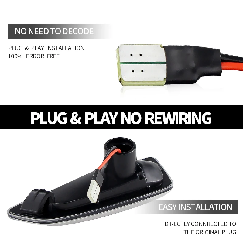 

2 шт. светодиодных боковых габаритных фонарей Canbus ​ ​ Для Opel Astra J 09-15, K 15-19, Crossland X, Insignia B 17-19 ​ Указатель поворота для Zafira C 11-19