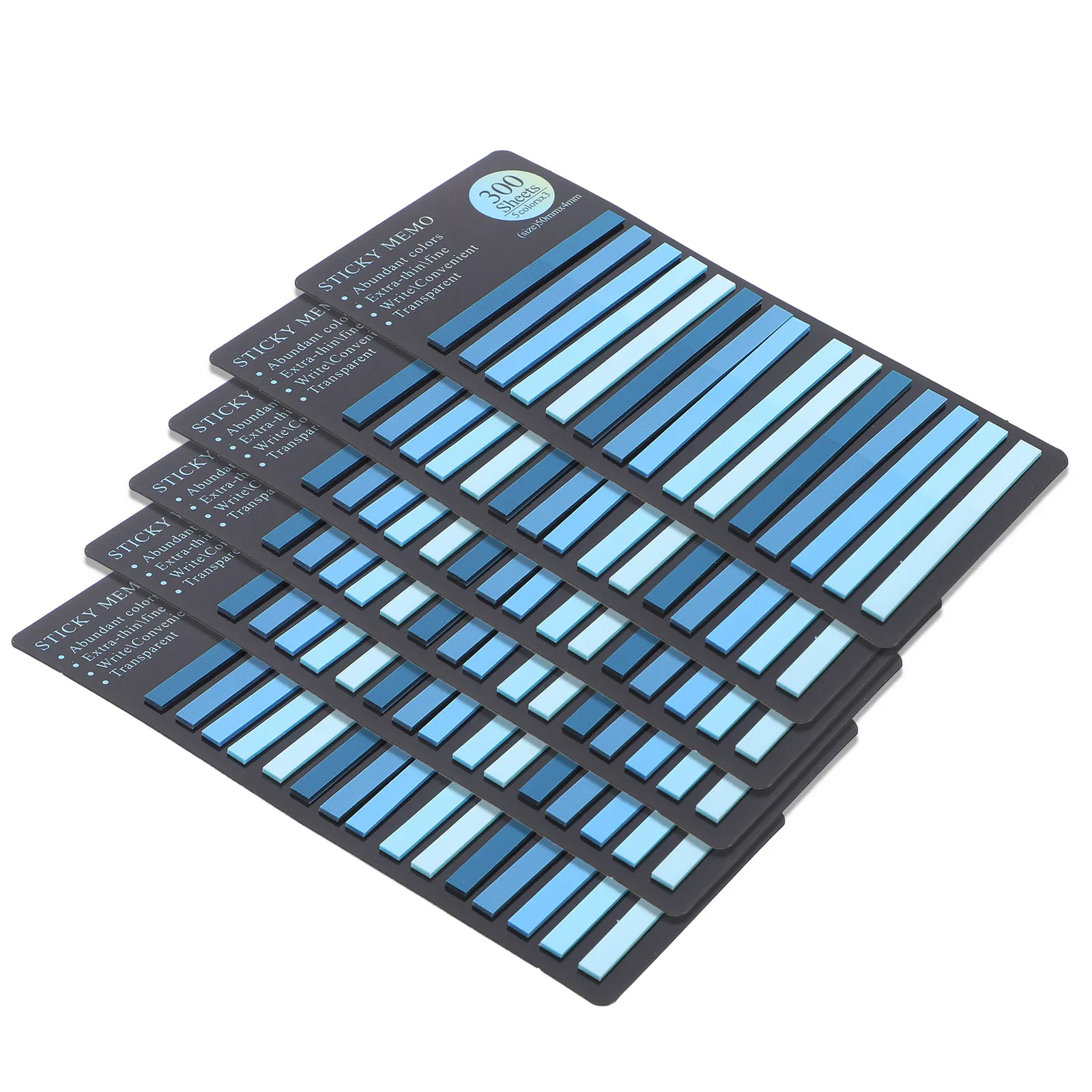 1800Pcs Transparent Long Strip Index Tabs Journal Page Markers for Book Annotation Notebooks Textbooks Office Journal Strip Tabs