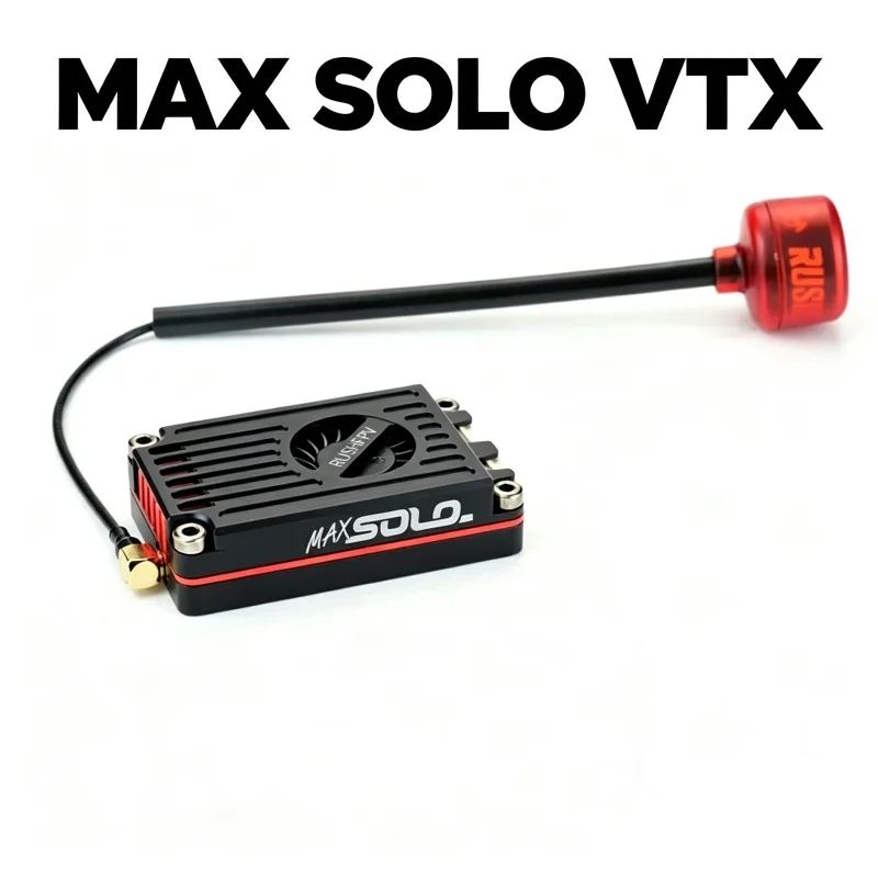 RUSHFPV RUSH MAX SOLO 5.8GHz 2.5W VTX 5.8G CNC Built in Cooling Fan SmartAudio 7-36V 2-6S 48CH FPV Freestyle Remote Racing Drone