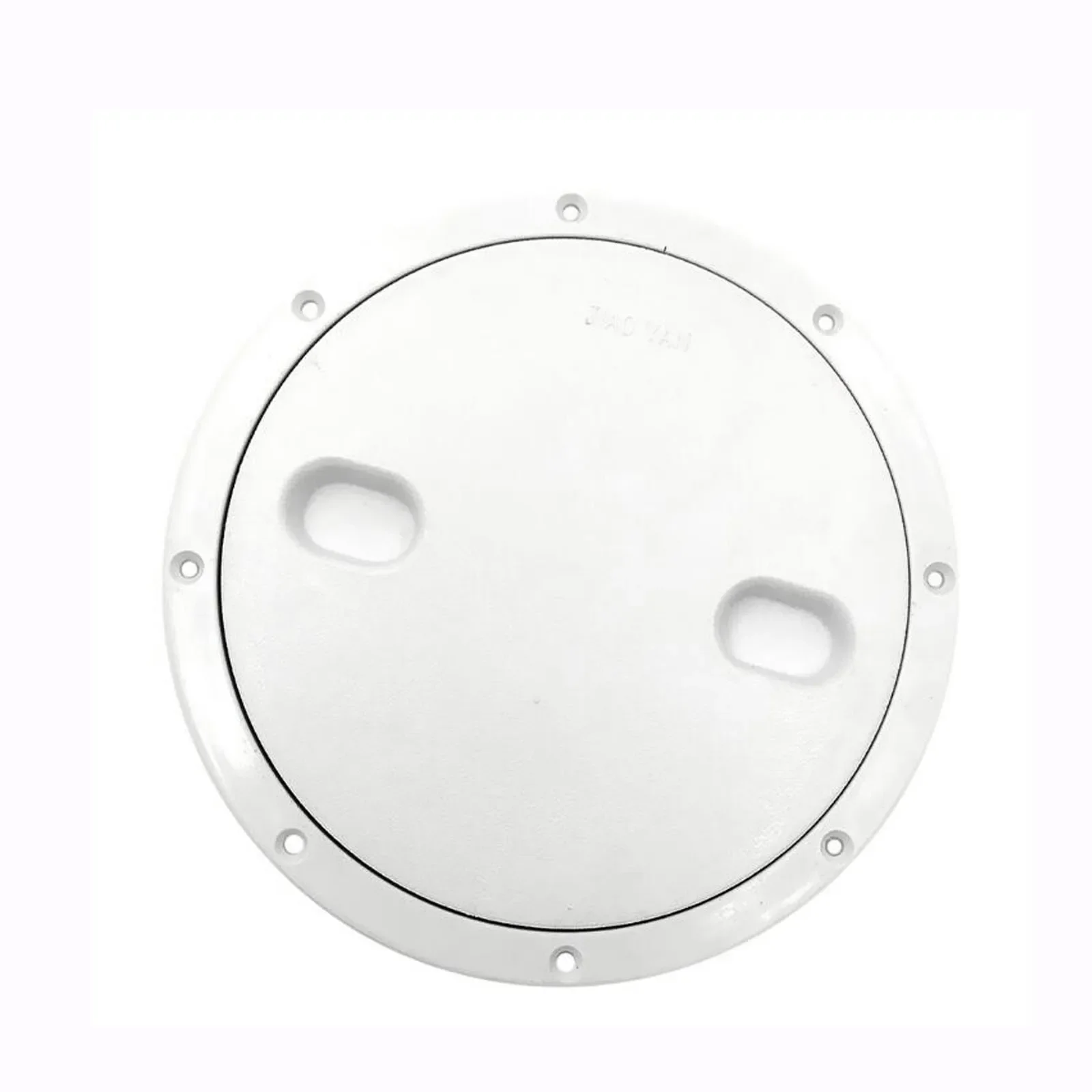 9-inch White Nylon Deck Plate with Circular Cover for Ships