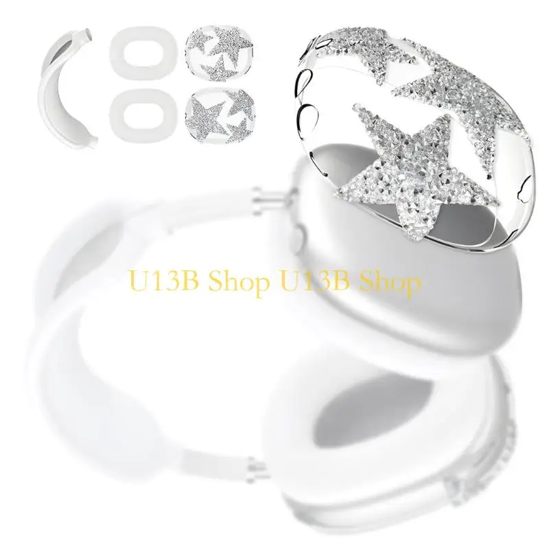 U13B Smooth Silicone Earpiece Cover For Wireless Headphones Showcasing Unique Sparkling universe Theme And cushioning Build