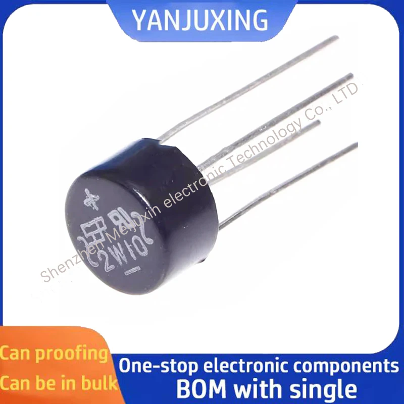 

10pcs/lot 2W10 2A 1000V round bridge rectifier Silicon bridge rectifier