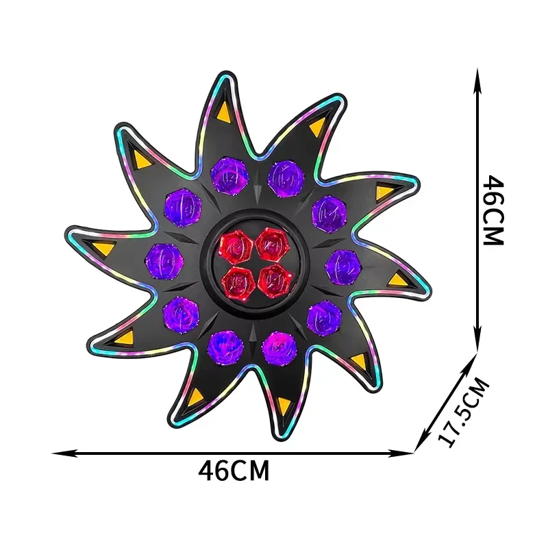 DMX512 Sunflower Stage Light RGBW LED beam of light effect, voice activated automatic mode battery, suitable for DJ disco