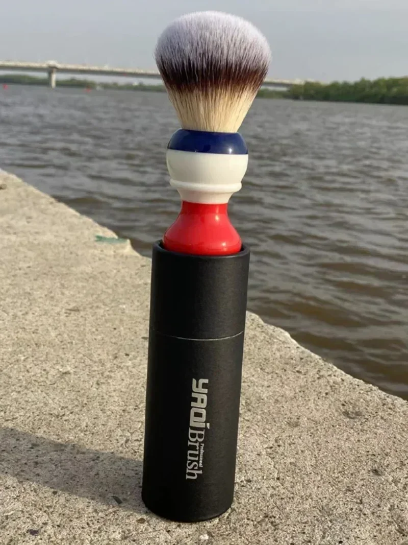 2026 YAQI Freedom 24mm Synthetikhaar-Pinsel für Nassrasur, Professionelles Reise-Bartpflege-Werkzeug für Männer – Detail 26