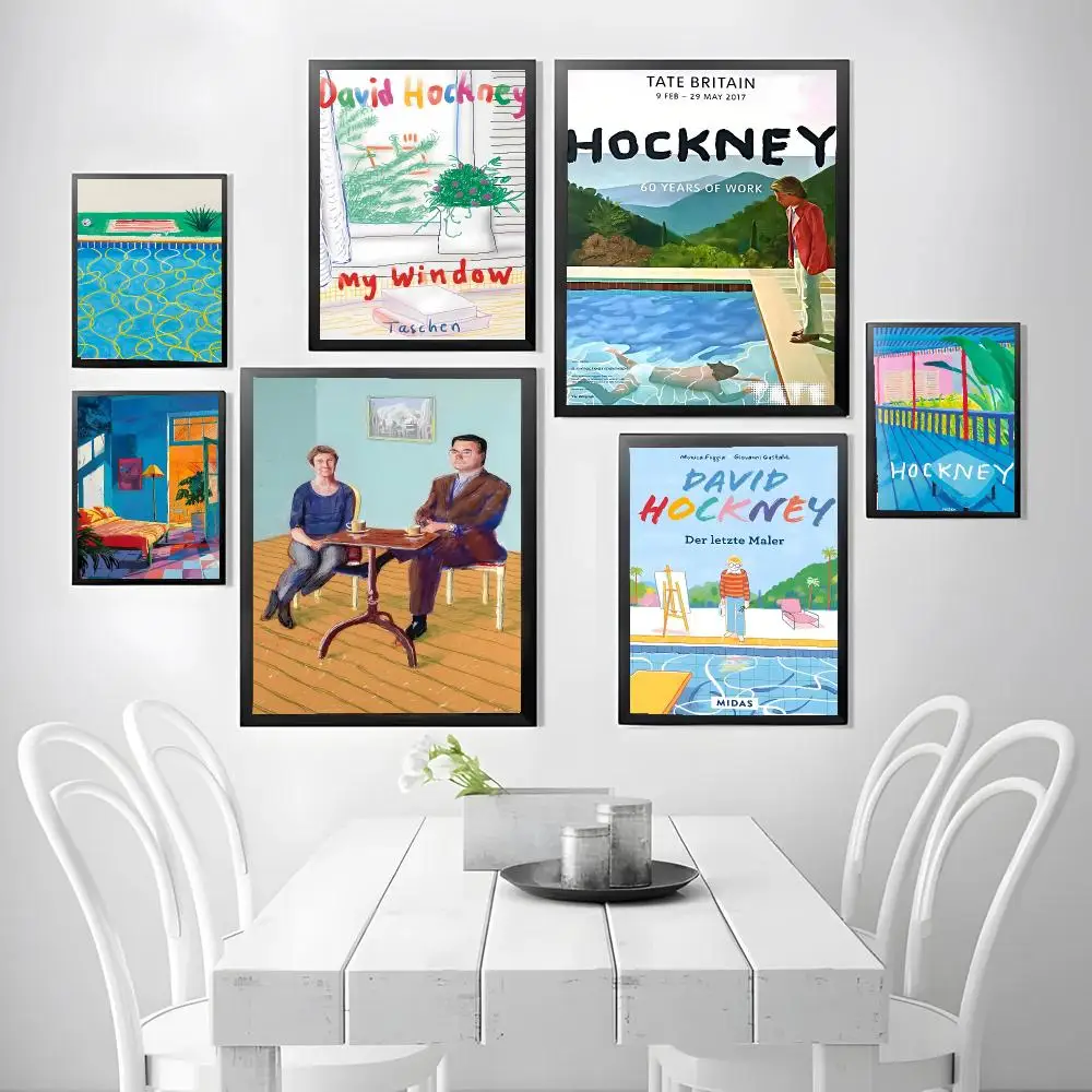 P-Printmaker David Hockney-Artist Poster Stickers, suitable for game rooms, bedrooms, corridors, home wall art decor, gifts