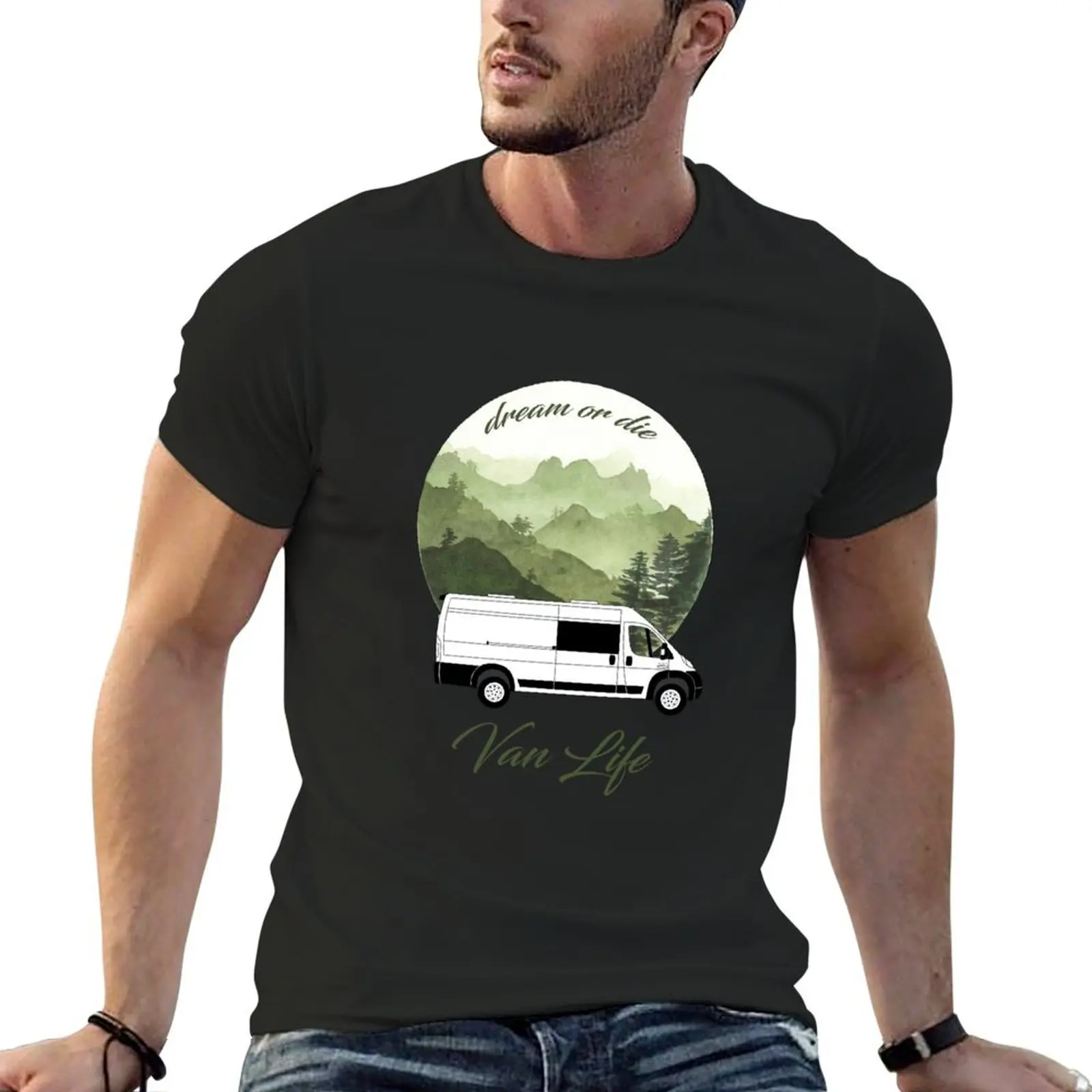 

Van Life - Dream or Die T-Shirt baggy shirts plus size tops tops shirts graphic tees mens workout shirts