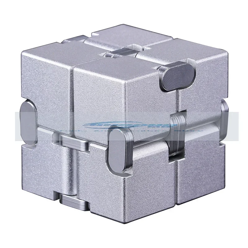 

Pressure relief artifact aluminum alloy square pocket finger decompression toy