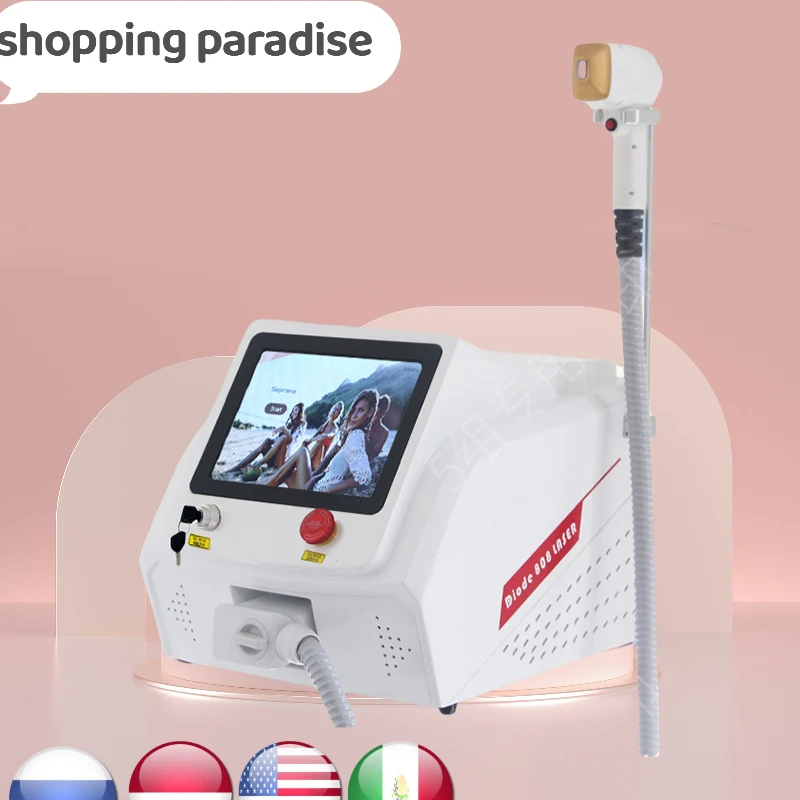 

Diode Laser Hair Removal Device Triple 3 Wavelength 3000W Power Painless Permanent 808nm 1064nm 755nm Alexandrit Free to Mexico