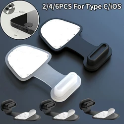 2/4/6pcs USB C Anti Loss Dust Plugs Type C Charging Port Cover for Iphone 14 13 Pro Max 7 8 Xiaomi Samsung Stopper Cap Dustplugs