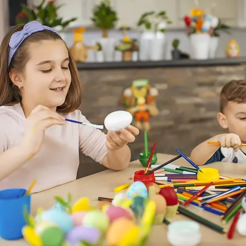 36/12Pcs Kunststoff Weiße Eier Aufblasbare Gefälschte Ei Kreative Ostern Geschenk Box kinder Spielzeug DIY Hochzeit Geburtstag party Dekoration