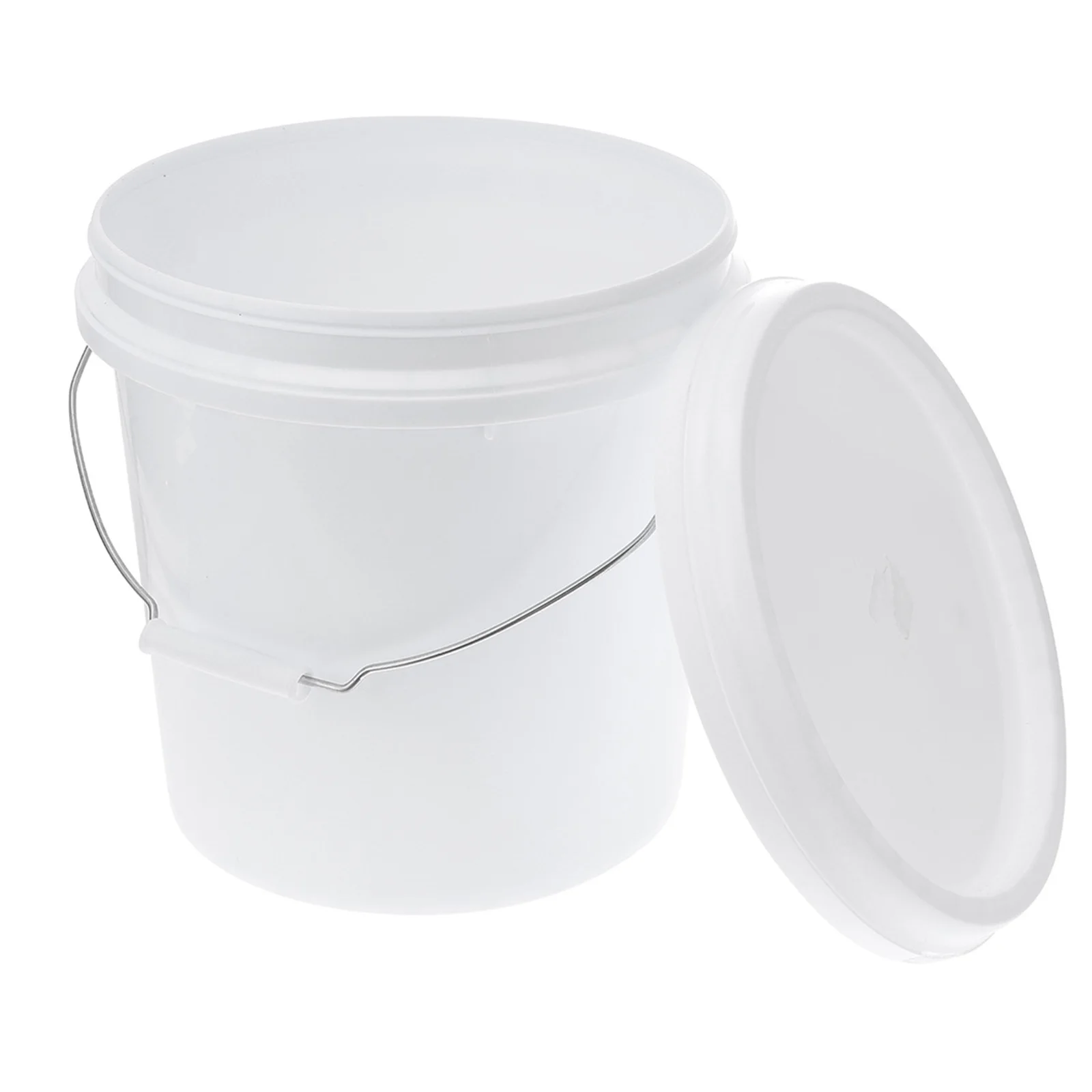 

5L Plastic Household Storage Bucket with Lid Handle Sealable Pail Multi-Purpose Paint Water Food Gallon Bucket