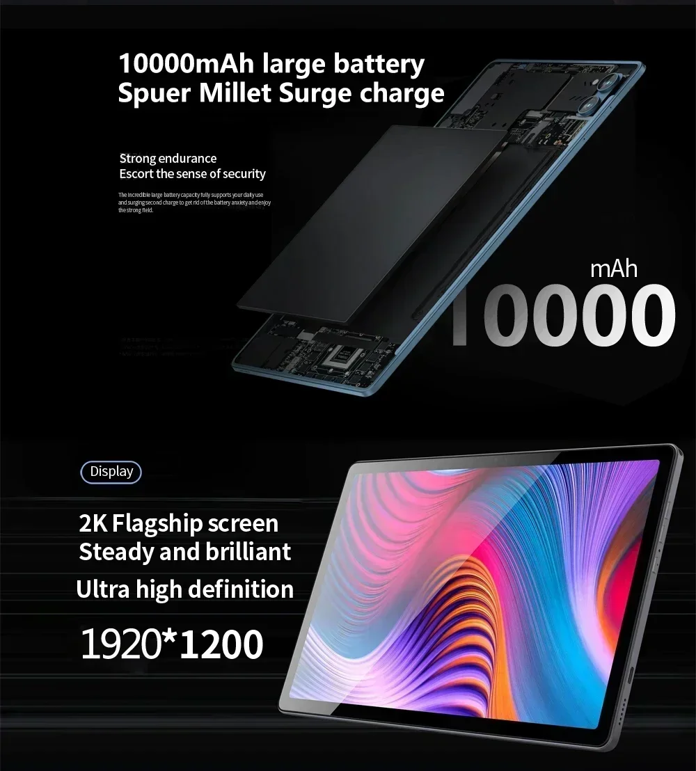 2025 Pad 7 Pro Snapdragon 888 الإصدار العالمي الكمبيوتر اللوحي الأصلي 11 بوصة Android13 12GB + 512GB 10000mAh 4G LTE بلوتوث واي فاي GPS #2