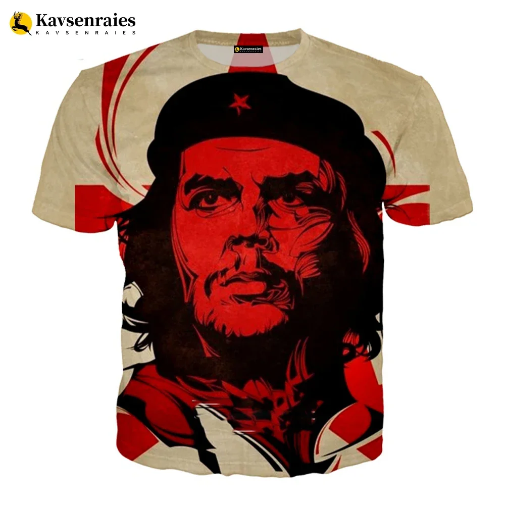 Che Guevara 3D Printed T-shirt Men Women Summer Fashion Casual Tshirt Unisex Harajuku Streetwear Cool Tops Oversized T Shirt