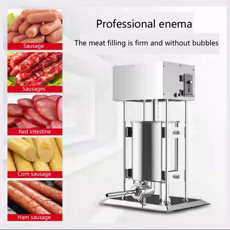 5L Sausage Stuffer Housemade Vertical Manual Stainless Steel Machine Sausage Maker Filling Sausage Syringe Filler Meat Maker