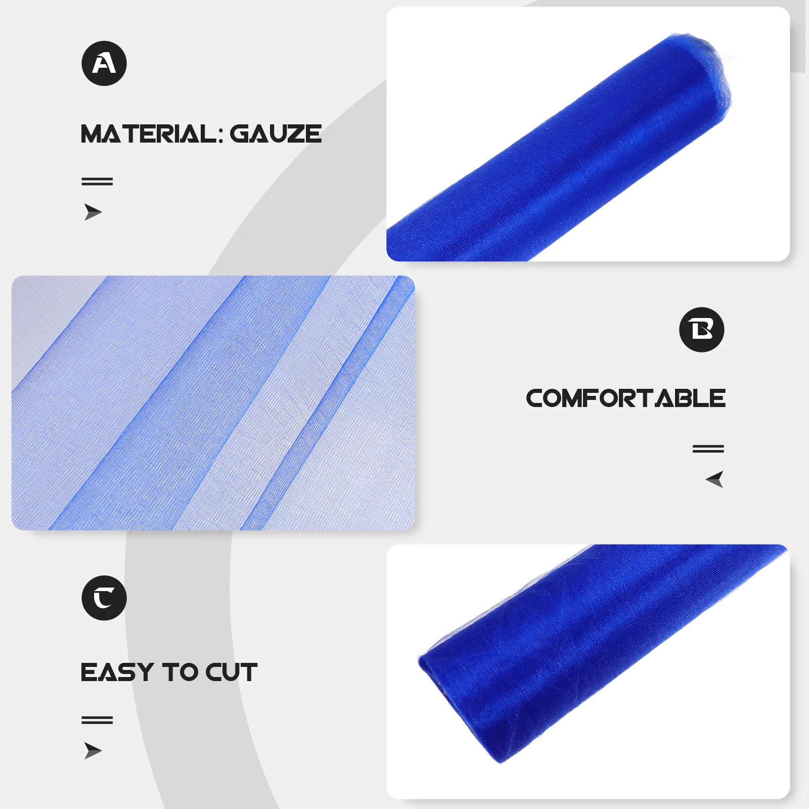 

1 Roll Wedding Room Decoration Tulle Fabric Colorful Gauze Roll for DIY Bouquets Invitations Party Decor Stair Handrail