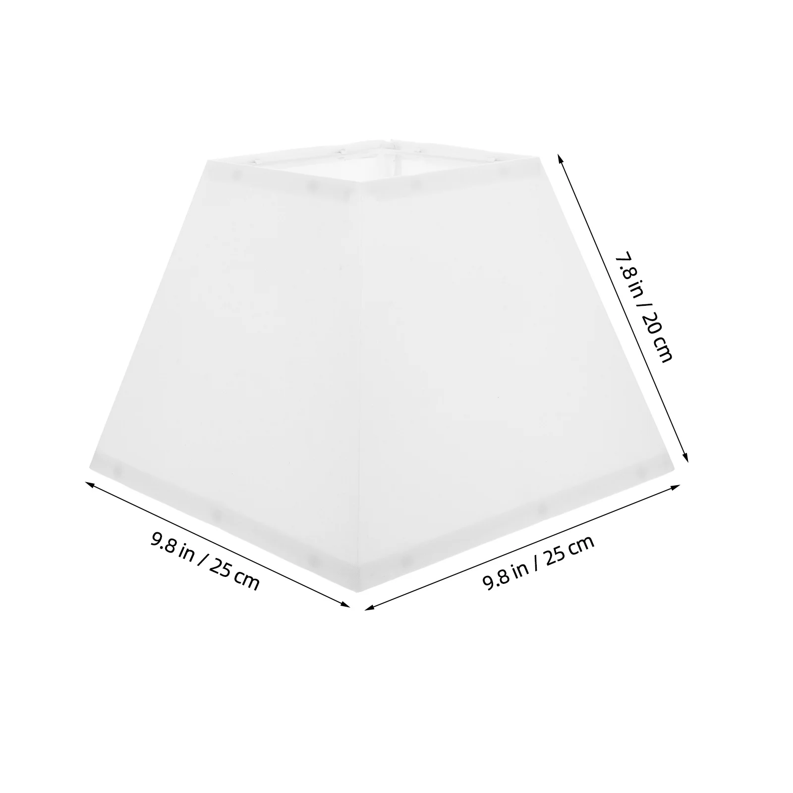 عاكس الضوء المربع 10 بوصة قماش الكتان الجدول غطاء مصباح مصباح أرضي استبدال غطاء أبيض لنمط الطبل تركيبات العنكبوت #5