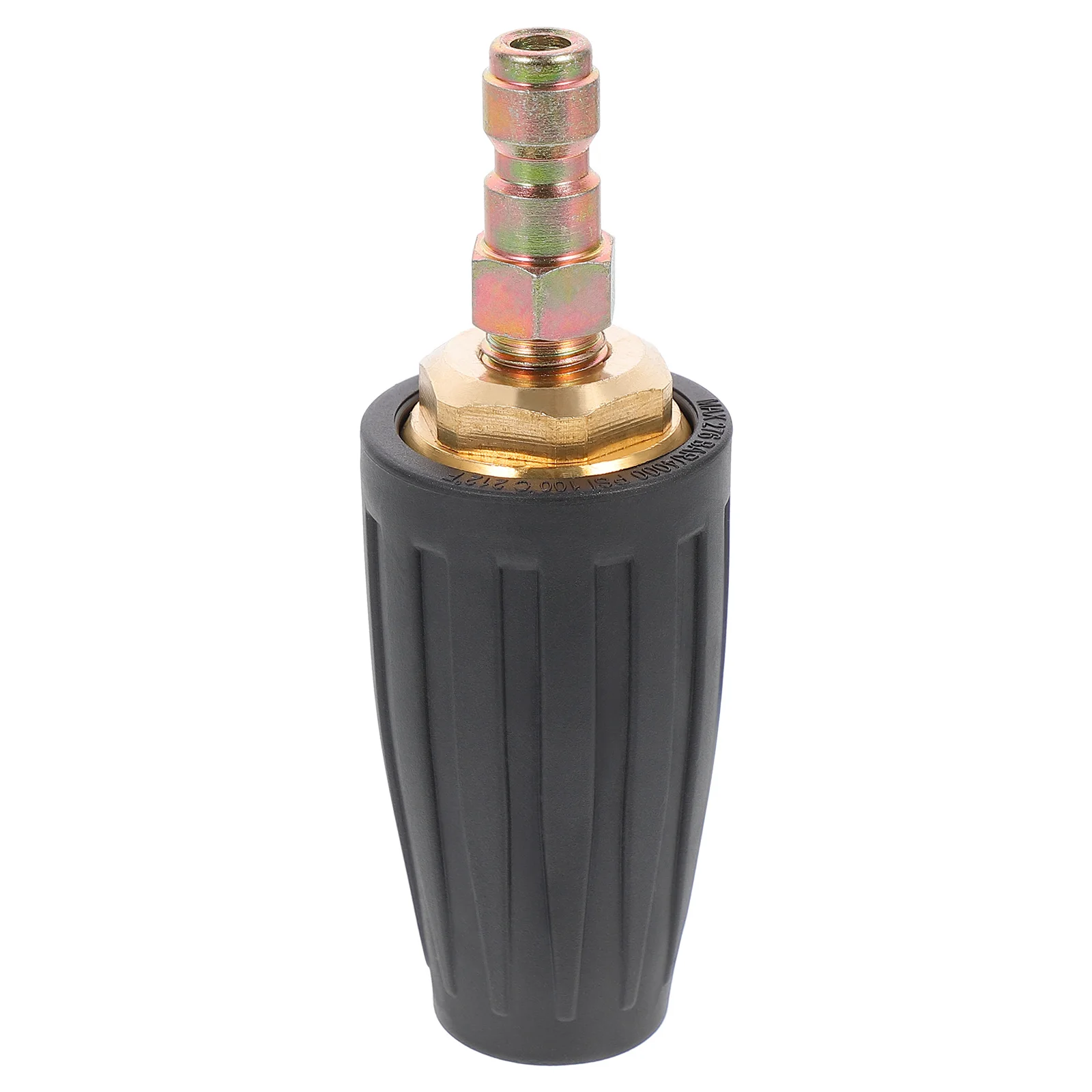 

High Pressure Washer Nozzle Ceramic Core Rotating Sprayer Gauge Head Cleaning Kit Spiral Turbine Durability Water Pipe