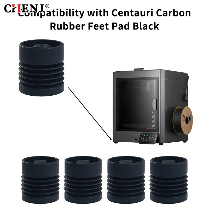 1/4Pcs Anti-Vibration Feet For Elegoo Centauri Carbon 3D Printer Soft And Elastic Feet 3D Printer Replacement Parts