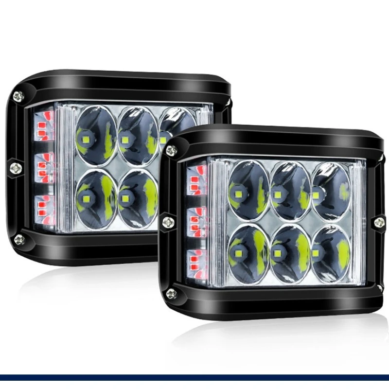 Poer 36W 12V for Cars Off-road SUV Truck Waterproof Three-sided Luminous  Flood Light 4 inch LED Car Work Light Bar Headlights