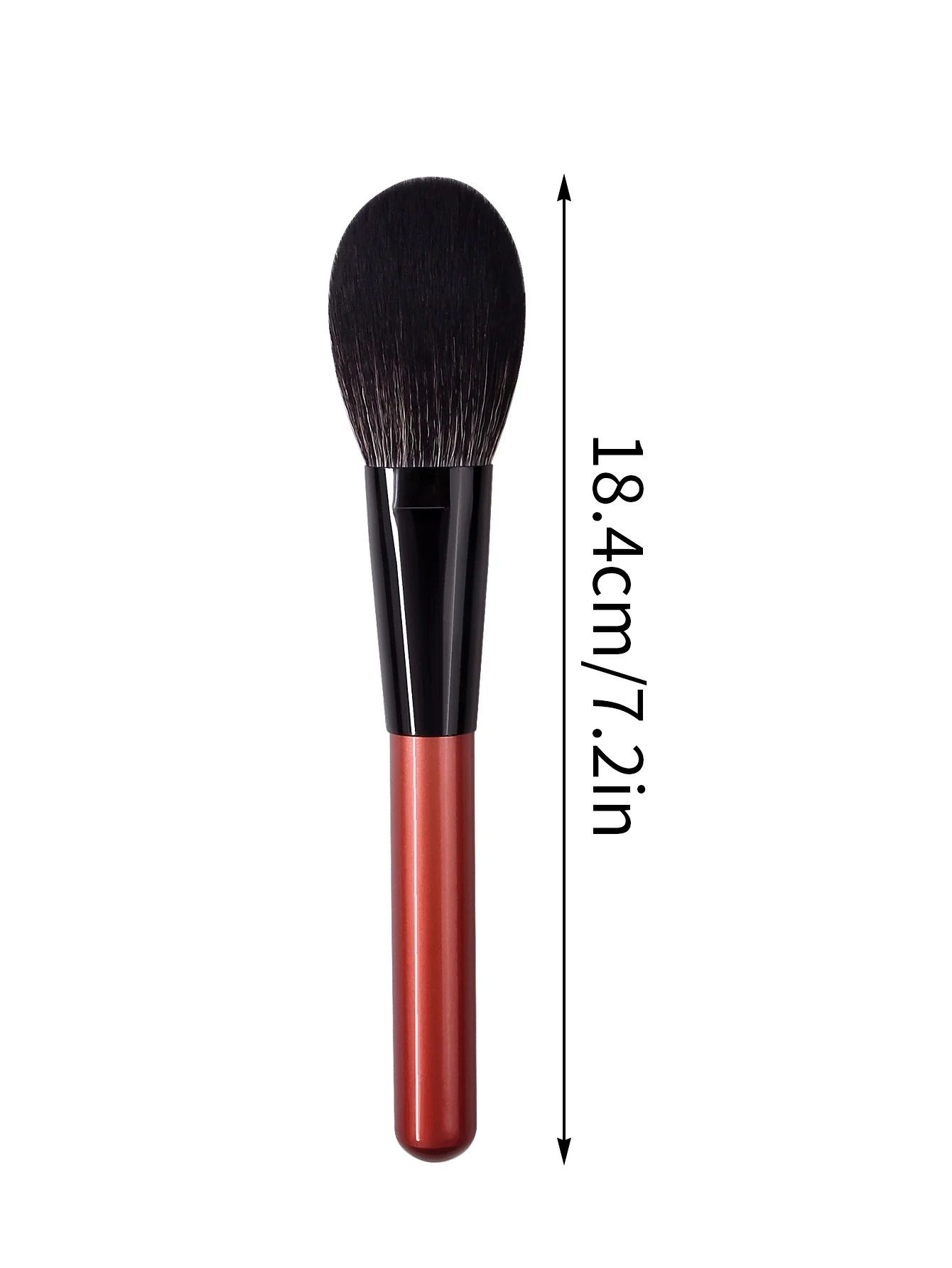 Pincel de maquiagem em forma de língua com cabo de redwood de alta qualidade - pincel multiuso para blush, pincel para pó para maquiagem facial para iniciantes