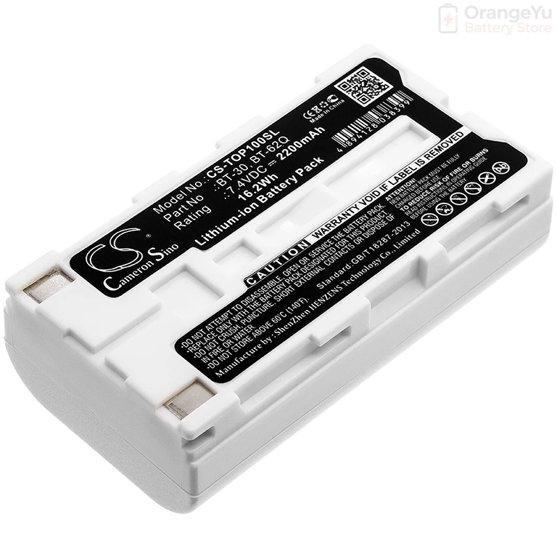 Replacement 2200mAh/2600mAh Battery for Topcon FC-100 FC-120 FC-200 FC-2200 FC-2500 GMS-2 GPT-7000i GPT-7500 GPT-7501 GPT-7502