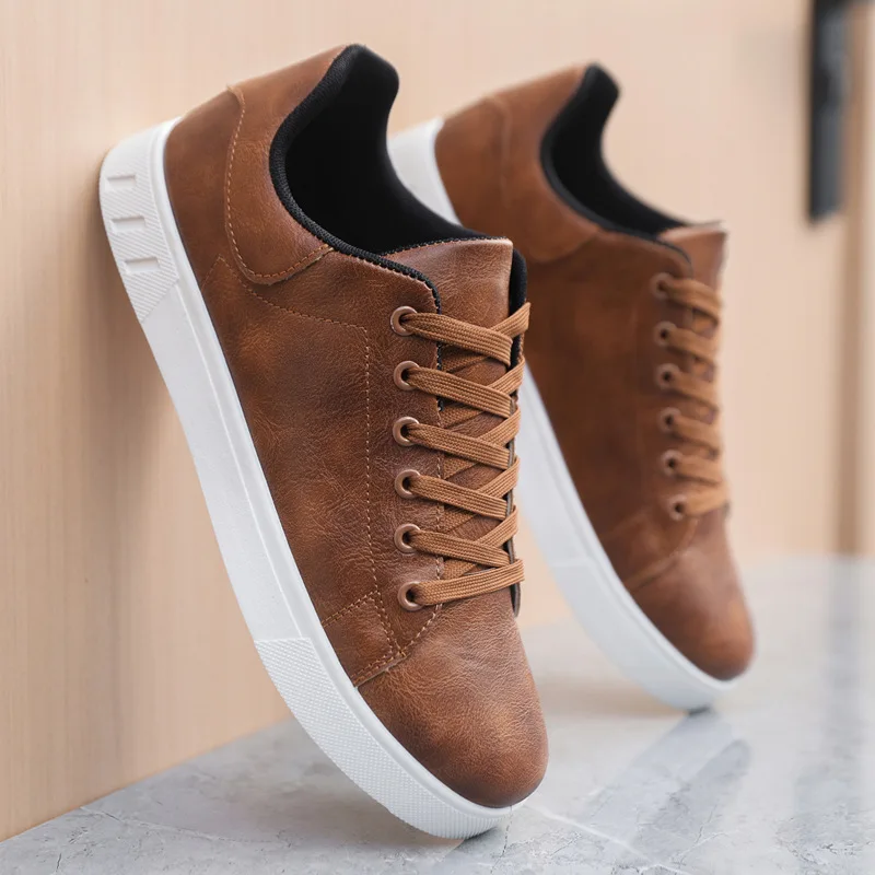 Men's shoes spring white shoes Korean version trendy white board shoes casual sports shoes fashionable versatile casual shoes