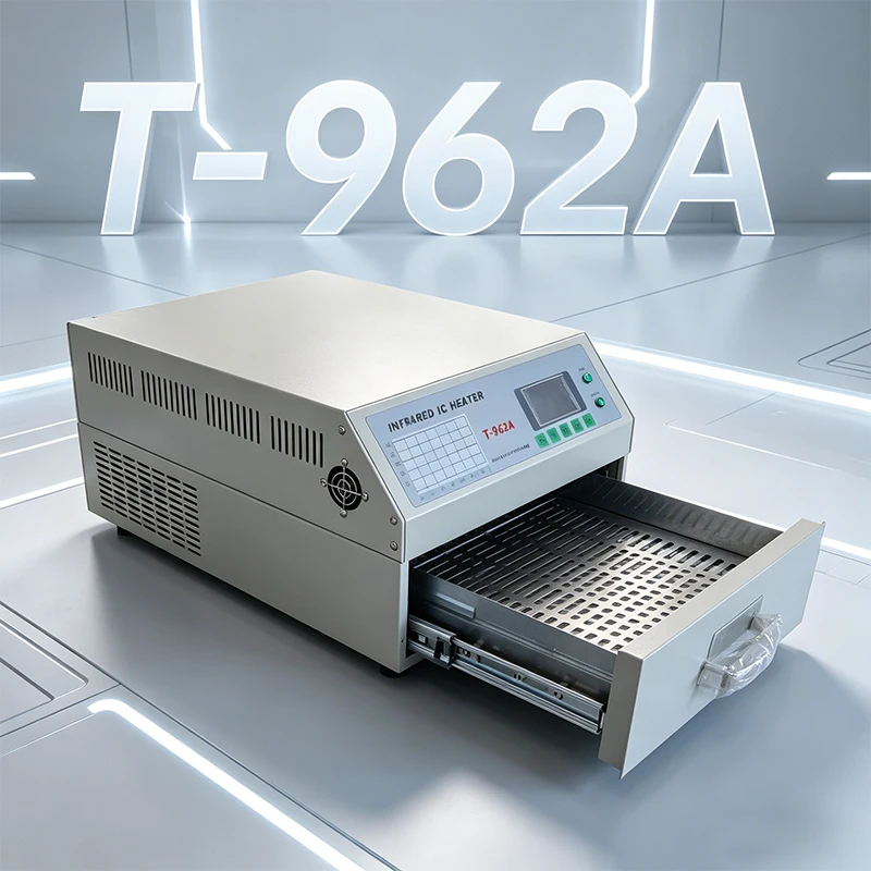 

Настольная конвейерная печь для реболлинга T962A с инфракрасным нагревом и 8 волнами нагрева для пайки печатных плат и сборочных линий SMT