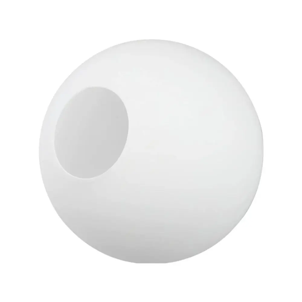White Glass Glass Lamp Shade Milky Glass Matte White Globe Lamp Shade Round Shape Thread Metal Lighting Accessory Home Decor