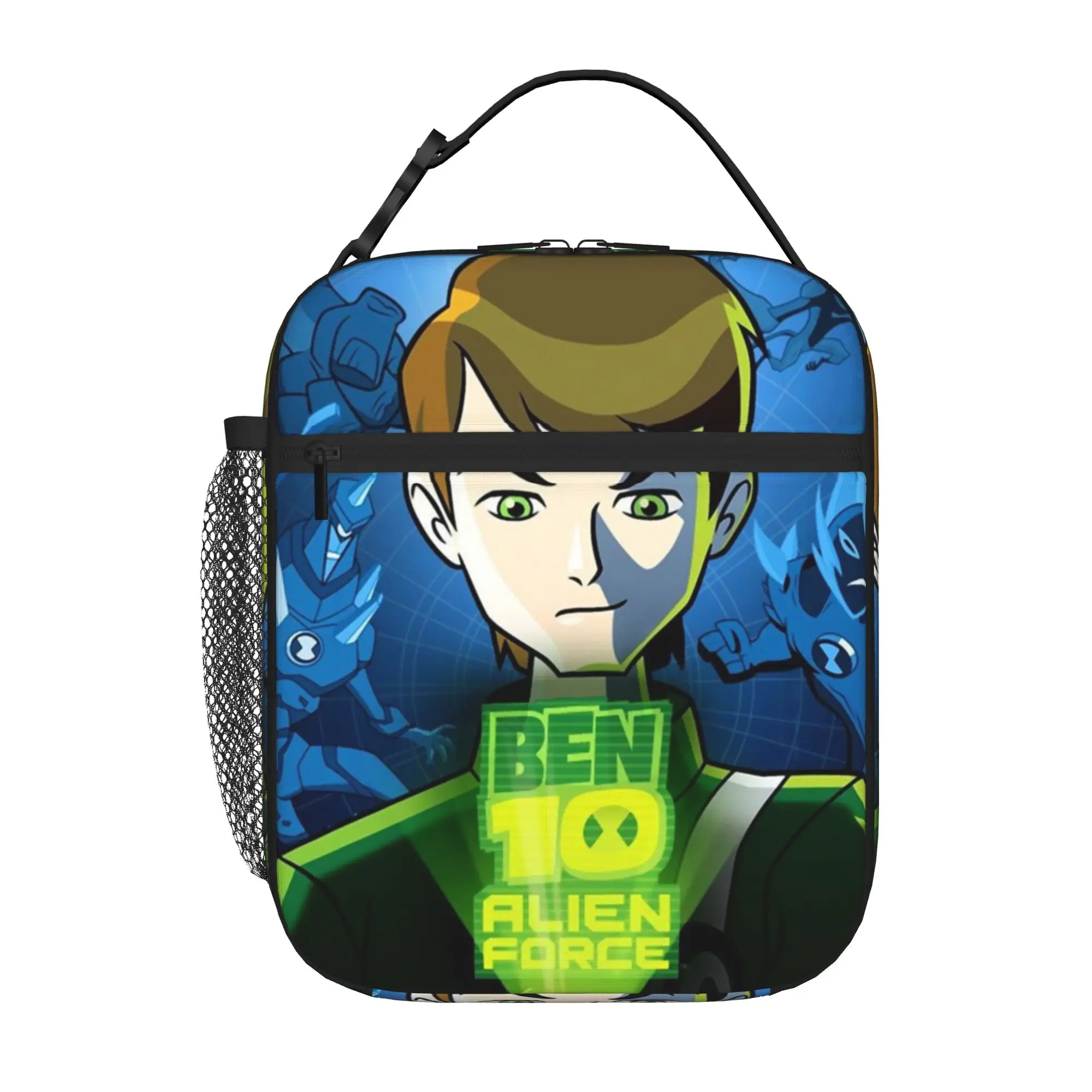 Back to school season  Picnic Bag Ben10 Alien Force Character Art Vintage Good Quality Portable Heat Preservation Lunch Bag