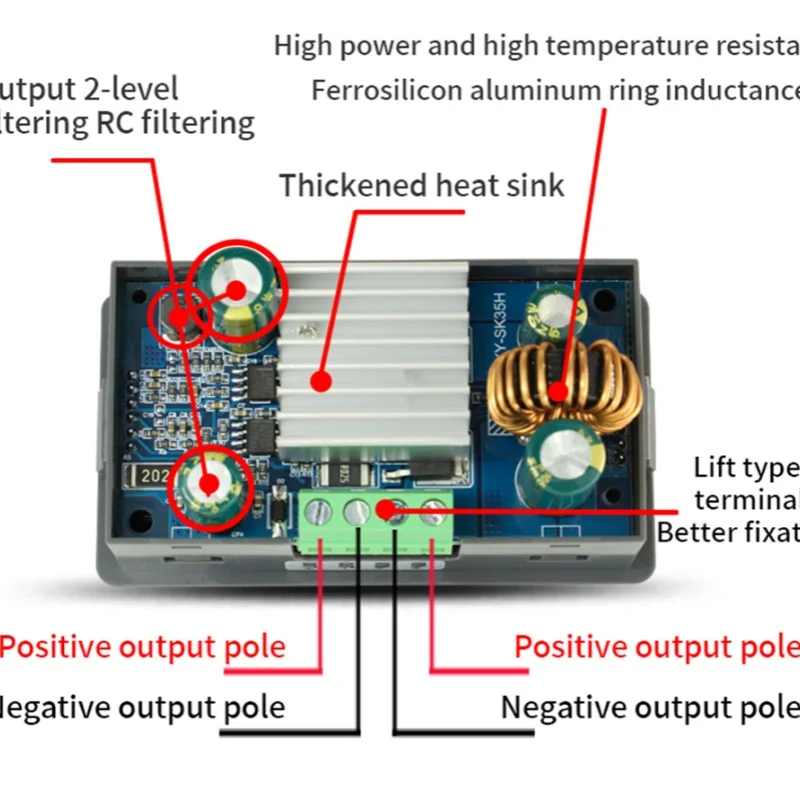 Xinyi CNC buck-boost DC adjustable stabilized power supply DIY constant voltage constant current solar charging module SK35H