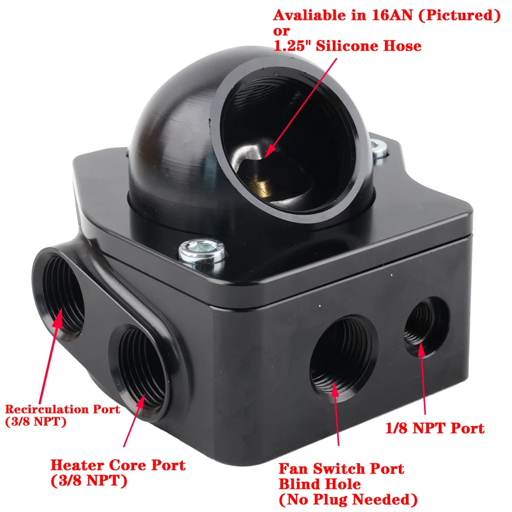Racing Car Swivel Neck Thermostat Housing V2 For Honda K-Series K20 K24 Engines Radiator Hose K Swap Modification Parts