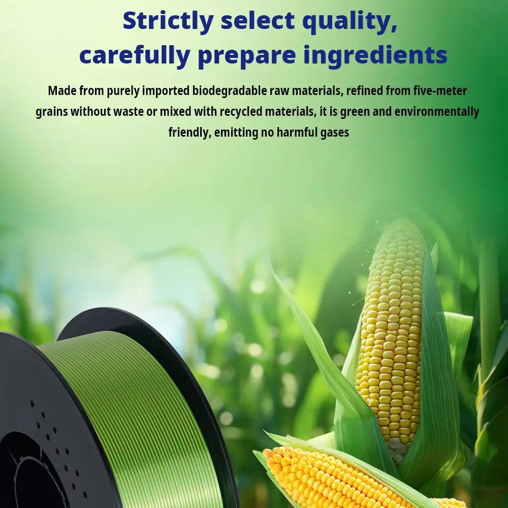 KINGROON PLA Silk Filament 1.75mm High Gloss Finish Vibrant Shiny Tangle-Free for 3D Printer 5KG 3KG 1KG 2 Colors Available view 5