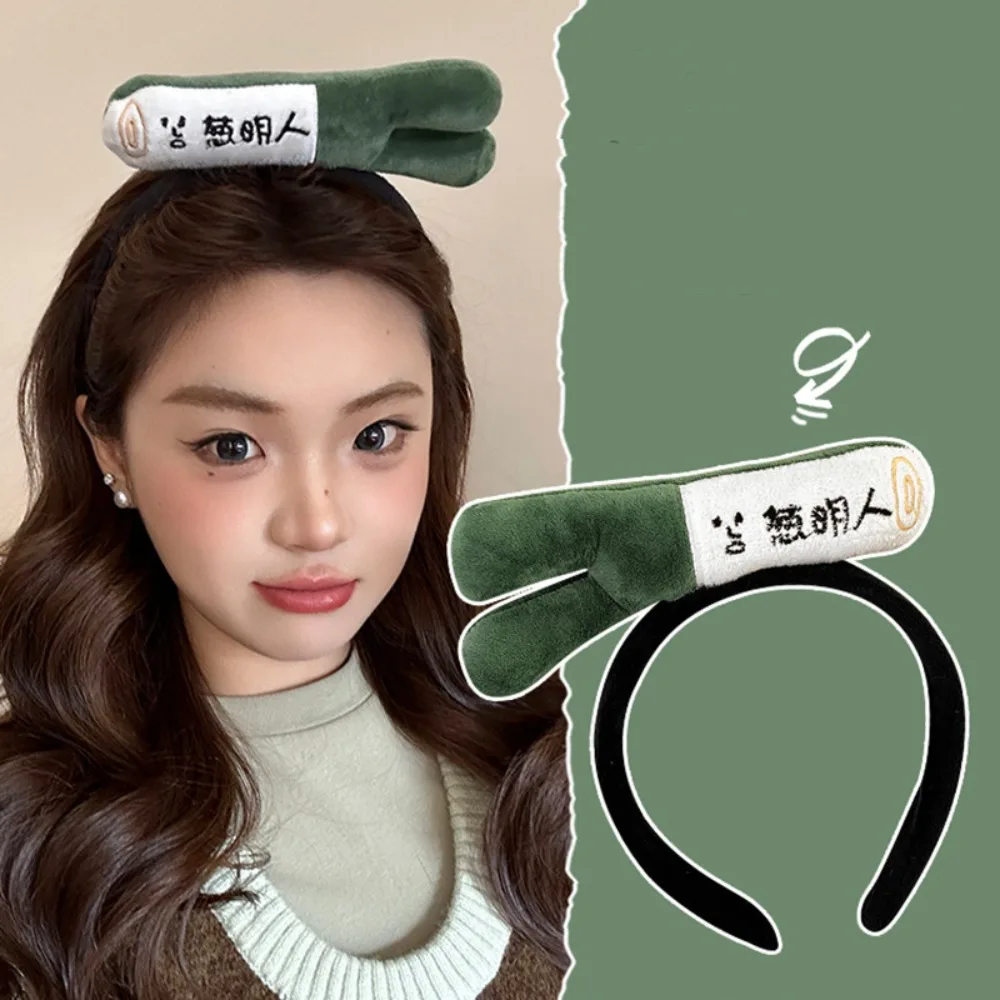 Elastic Wash Face Hairband Cute PP Cotton Vegetable Creative Hair Hoop Soft 3D Cartoon Food Doll Headwear Makeup