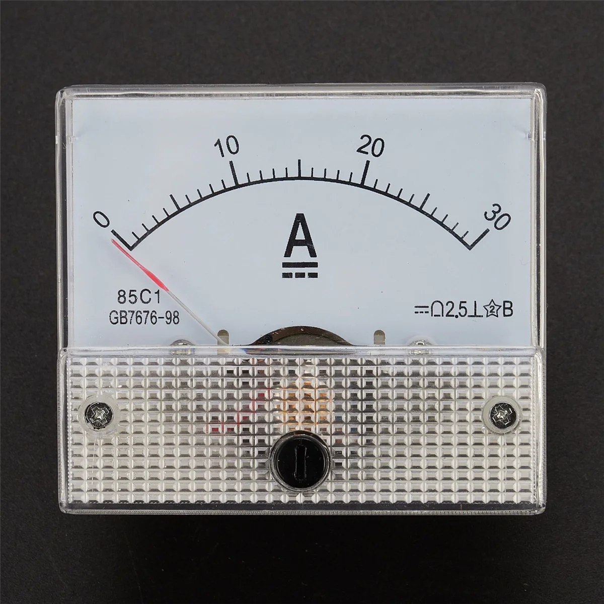 AA88 85C1-A Dc Analog Ampere Meter Panel Meter Gauge 30A Amp Gauge Current Mechanical Ammeters