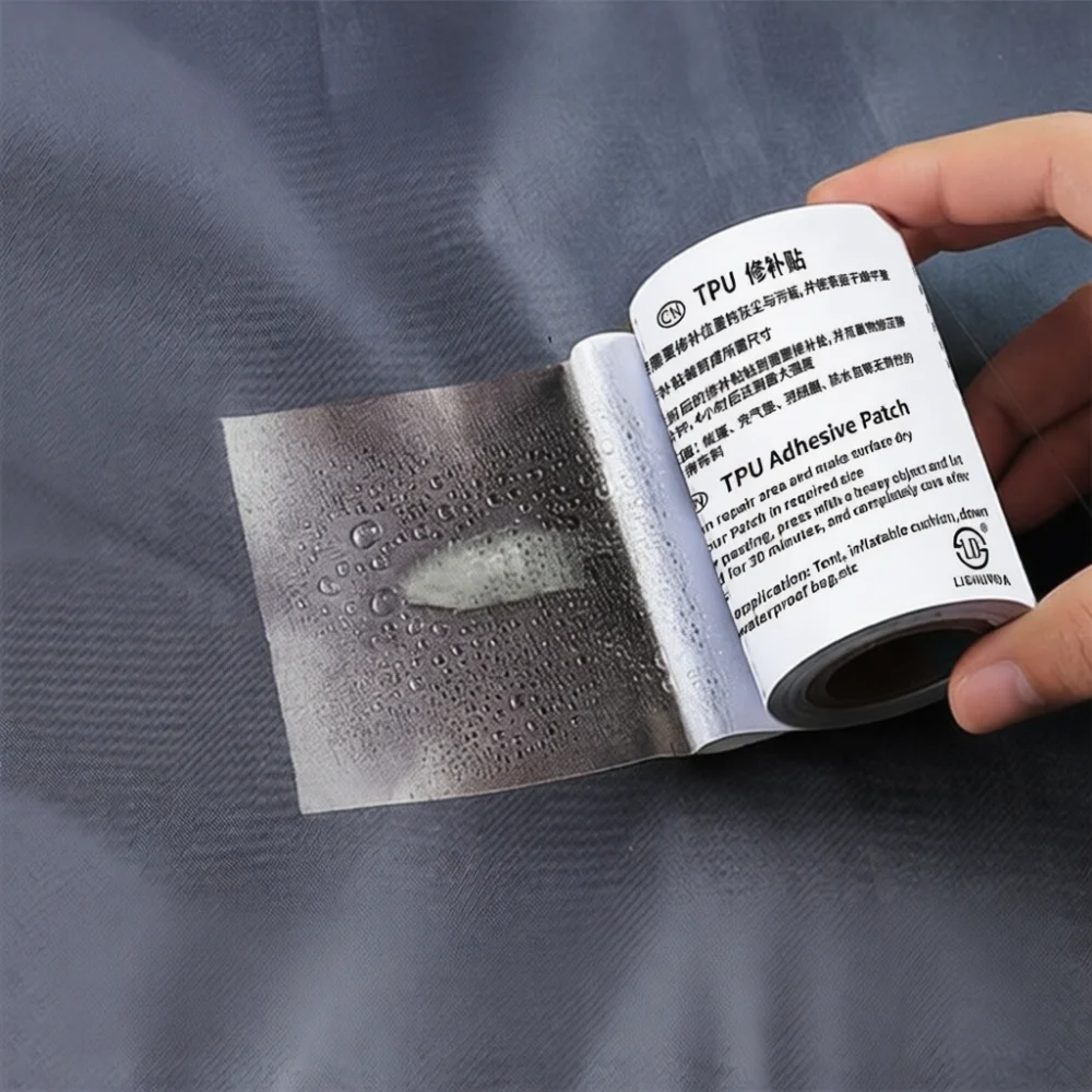 Adhesive TPU Patch Repair Waterproof Tape For Camping Tents Awnings Swimming Pools Raincoats Umbrellas Leak Emergency Fix