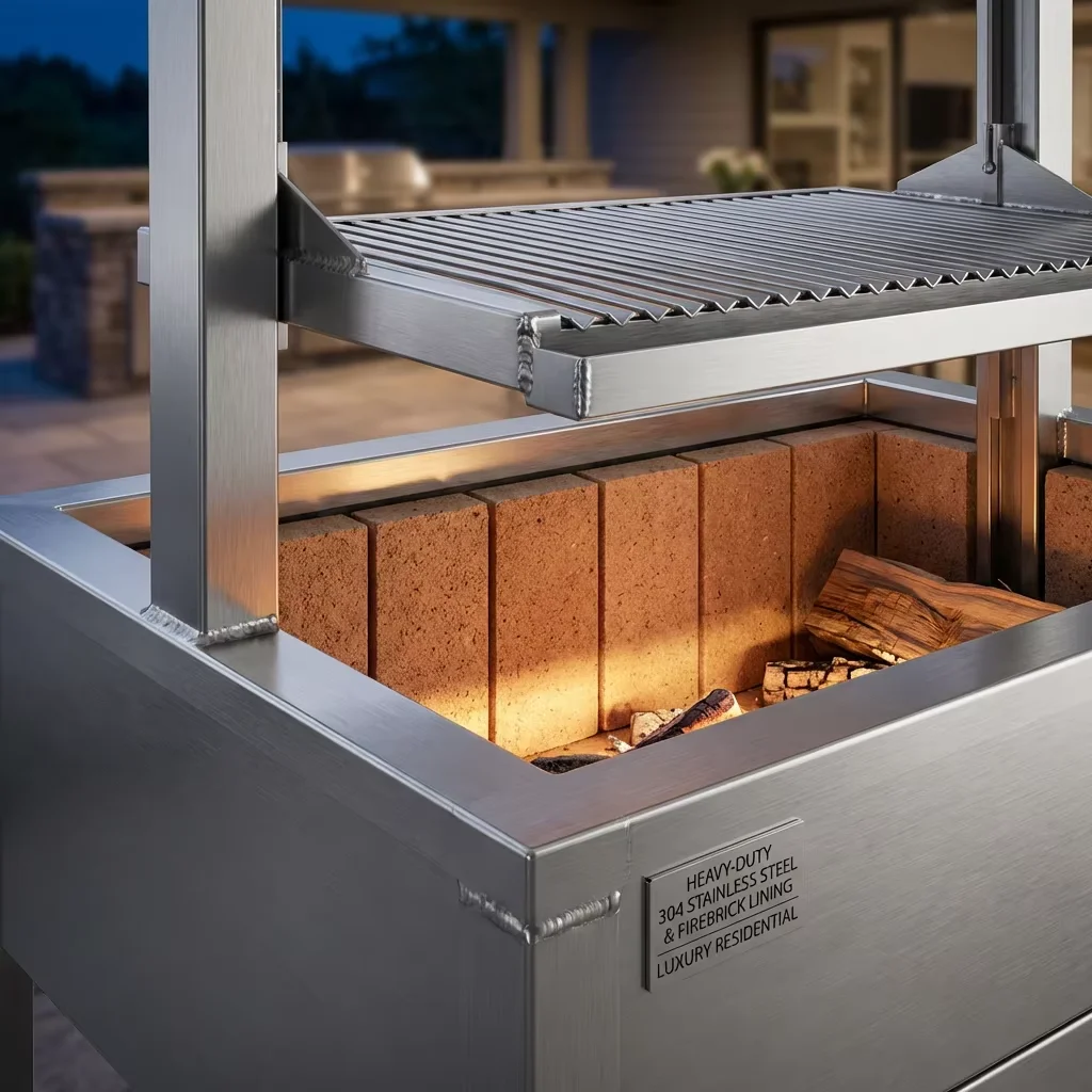 Modern Argentina Santa Maria Grill Durable Metal Grill