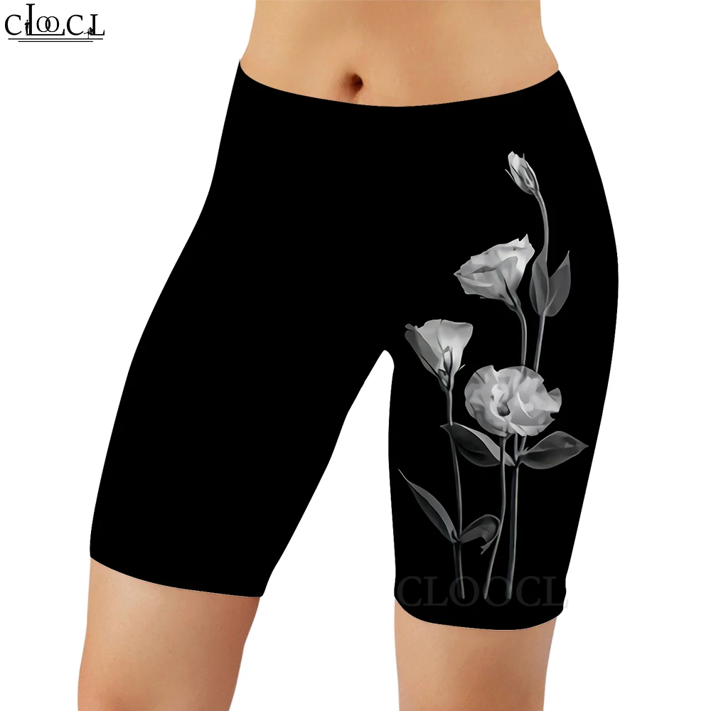 CLOOCL Nuovi pantaloncini legging da donna casual Cartoon Butterfly Pattern 3D stampato palestra allenamento culo sollevamento abbigliamento corto da yoga