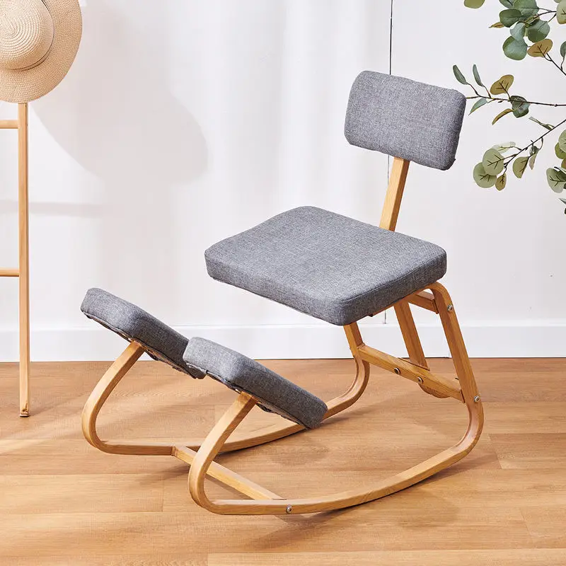 Ergonomic Knee Chair with Backrest, Posture Correction Chair for Home‑Office Use