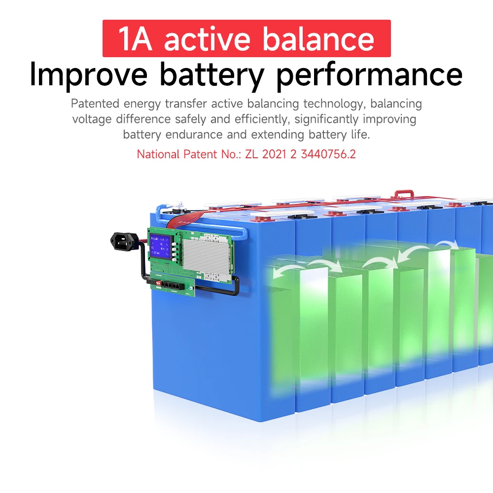Daly Gen-4 WIFI Inverter BMS 8/16S 100A 200A  Active Balance Home Energy Storage BMS LiFePo4 3.5inch LCD RS485/Uart/CAN