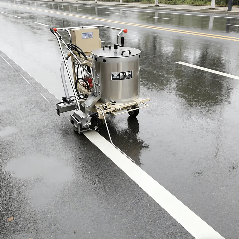 Customized Cold Paint Road Marking Machine High Pressure Line Striper for Durable Traffic Road Pavement Line Marking