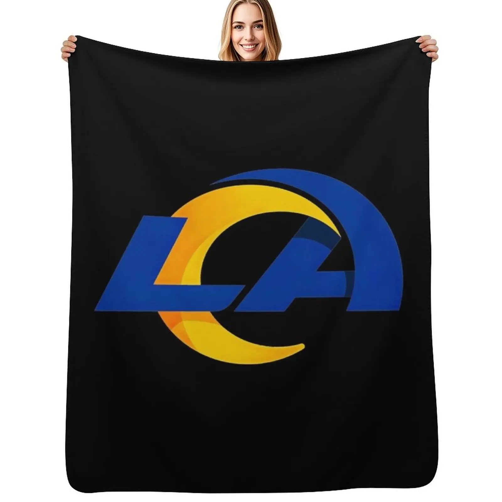 Retro Sport - Rams Throw Blanket Bed Baby Flannels Blanket