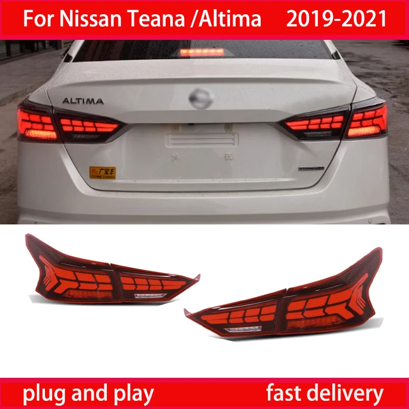 

Автомобильные светодиодные задние фонари для Nissan Teana 2019-2023 ALTIMA, обновленный Стайлинг, светодиодный автозадний фонарь в сборе, аксессуары