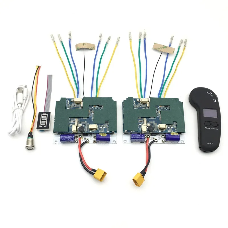 4WD Electric Skateboard Sine Wave ESC, Wireless Remote Speed Controller for Hub Belt Motor, Programmable Esk8 Controller