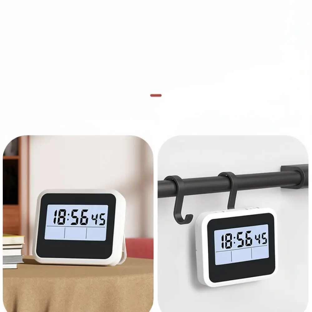 Digital Alarm Clock Heavy Sleeper Strong Vibration Wake Up Timer Rechargeable Silent Bedside Clock For Student Dormitory
