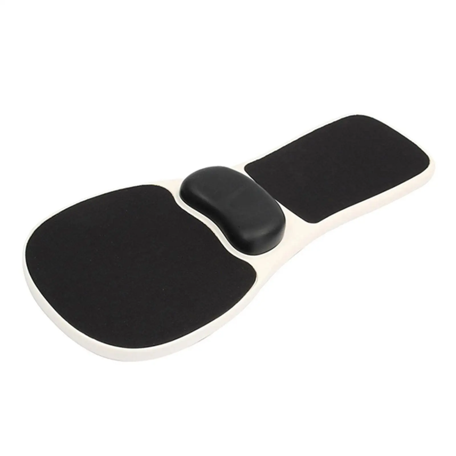 Comfortable Arm Wrist Rest Mouse Pad Holder for Chair Desk Work with Enlarged 7 Inch Pad Surface Black Durable