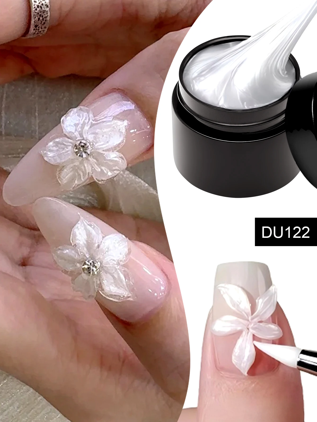 8 مللي/0.27fl.oz MTSSII 5D النحت هلام طلاء الأظافر تشكيل النحت نحت لا مسح معطف فوقي تعزيز لاصق هلام الغراء