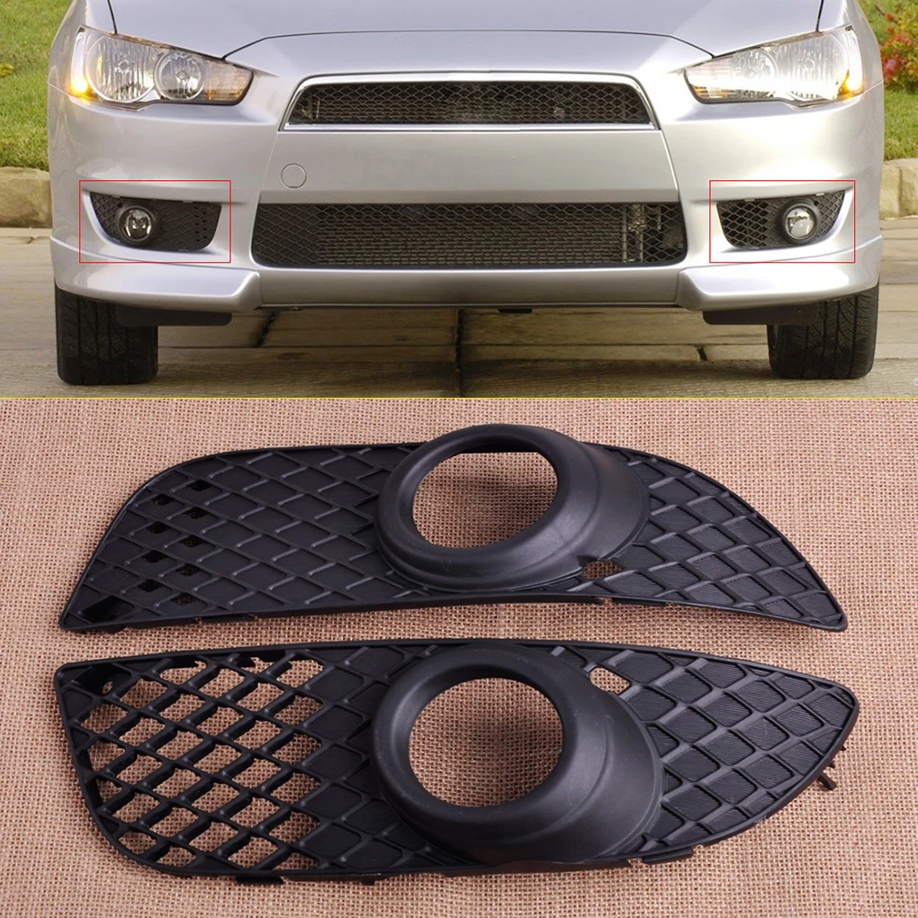 8321A263 8321A264 Left Right Side 1 Pair Car Fog Light Grille Cover Replacement for Mitsubishi Lancer 08-13