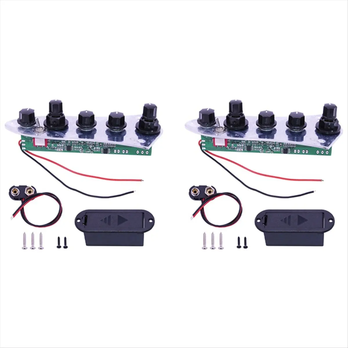 

ABXI 2 шт. 5 Jazz для JB Bass: готовая проводная панель управления для 4/5-струнных бас-гитар (запчасти)