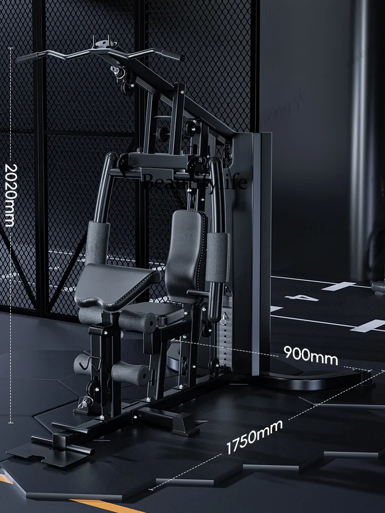 Multifunctional single station comprehensive trainer household fitness equipment gantry push chest clip